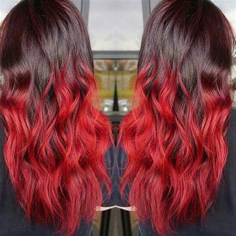 31 Best Red Ombre Hair Color Ideas Page 2 Of 3 Stayglam Red Ombre