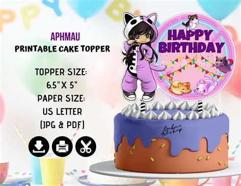 Printable Aphmau Centerpiece Aphmau Birthday Topper Aphmau - Etsy Australia