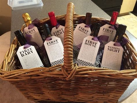 Elegant wedding gifts for bride and groom. Wedding shower wine gift for the bride and groom! | Shower ...