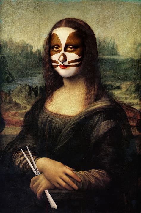 Kiss Mona Lisa Mona Lisa Parody Art Parody Mona Lisa