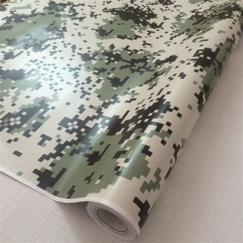 4colors Digital Camouflage Printed Vinyl Wrapping Motorcycle Scooter