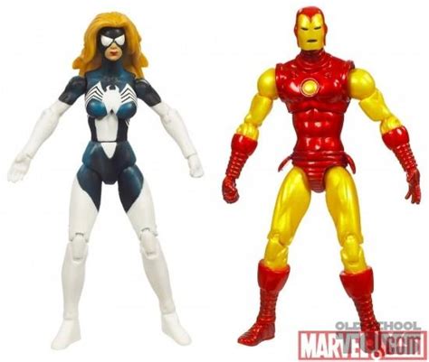 Marvel Universe Comic Pack Iron Man And Spider Woman Moc Old School Toys