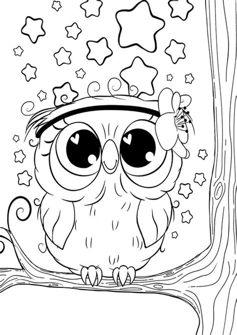 Free Cute Owl Coloring Pages Coloring Pages