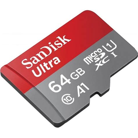 Cartão Memoria Sandisk 64gb Ultra Microsdxc Class10 Uhs I A1