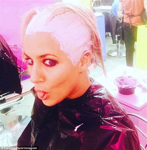 Caroline Flack Debuts Peroxide Blonde Hair Ahead Of X Factor Live Show