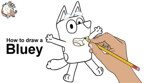How To Draw Bluey Step By Step At How To Draw