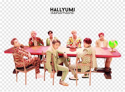 BTS IDOL BTS Boy Band Sentado A La Mesa Png PNGEgg