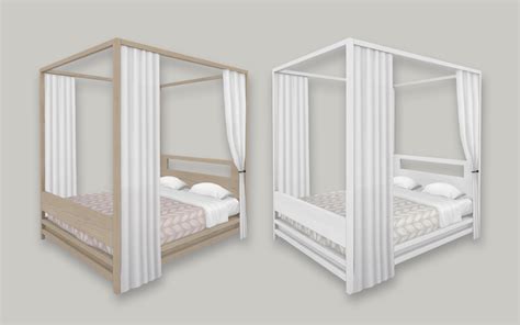 Rh Canopy Bed Simplistic Sims