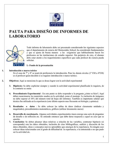 Calaméo Pauta Informes Actividades De Laboratorio