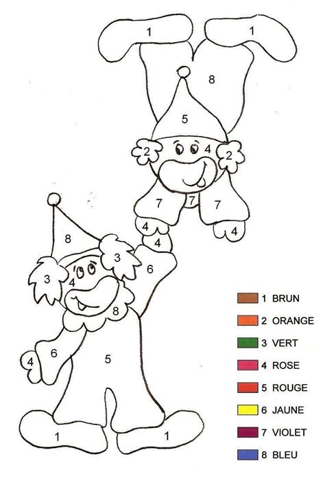 See more of babara clown coloriage création on facebook. Coloriage magique - Clown 2 Maternelle