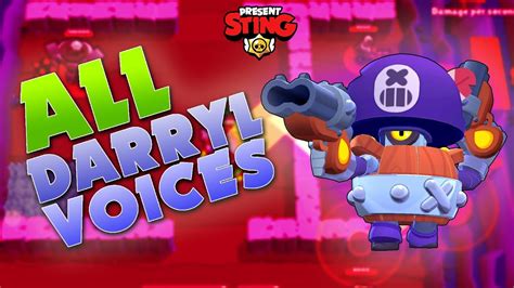 I always try reading all of them. DARRYL VOICE LINES | New updated Voice lines | Brawl stars ...