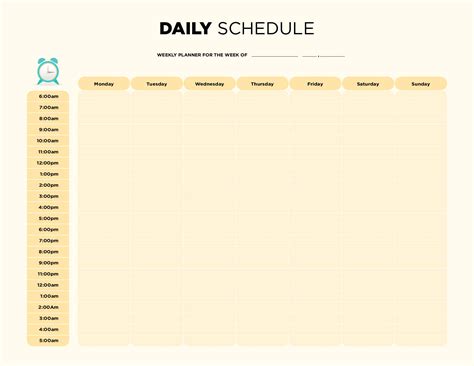 10 Best Printable Daily Hourly Calendar Template