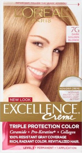 Loreal Paris Excellence Creme 7g Dark Golden Blonde 1 Kit Dark