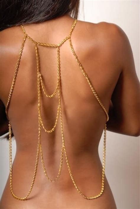 Pin By Beatriz Bianchi On Fashion Body Necklace Back Jewelry Body Chain Jewelry