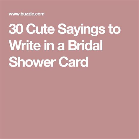 To know more consulte : 30 Cute Sayings to Write in a Bridal Shower Card | Bridal shower cards, Wedding shower cards ...