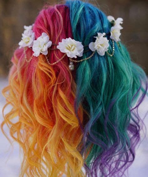 190 ~colorful Hairstyles~ Ideas Hair Styles Dyed Hair Long Hair Styles