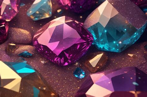 Premium Photo Crystal Diamond Background Crystal Gemstone Background