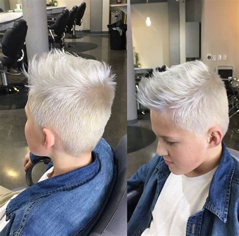 Short Spiky And Platinum White Hair Styles Silver
