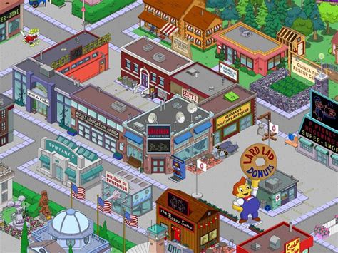 The Simpsons Town Is Shown In This Screenshot From The Game Which