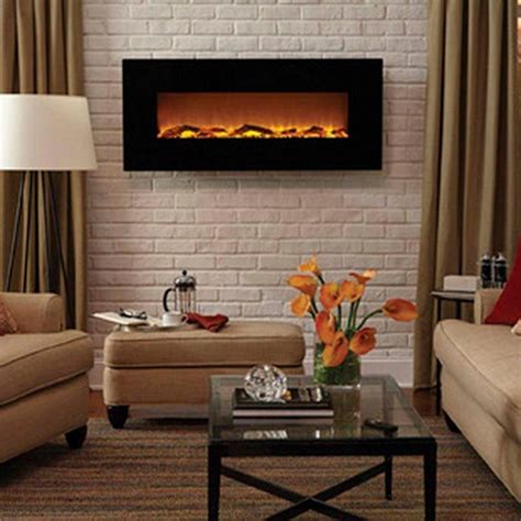 Electric Wall Mounted Fireplaces Metropolitan 56 In Wall Mount