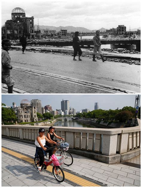After The A Bomb Hiroshima And Nagasaki Then And Now In Pictures