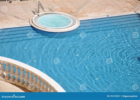 Sparkling Pool And Spa Stock Image Image Of Hotel Blue 21413331
