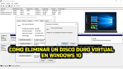 Cómo Eliminar Un Disco Duro Virtual En Windows 10 Youtube
