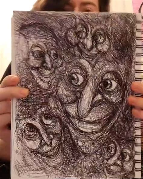 Schizophrenic Artist Draws His Hallucinations Hallucination Art