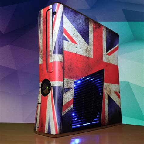 Modded Xbox 360 Slim Rgh Uk With Blue Leds L321 Mods
