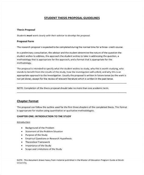 Just fancy it by voting! 10+ Thesis Proposal Outline Templates - PDF, Word | Free ...