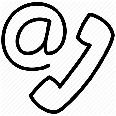 Phone Email Address Icon 158749 Free Icons Library