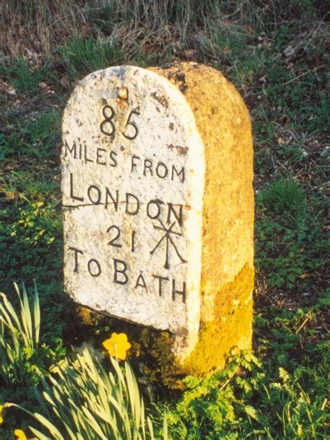 Old Milestone By The A4 Labour In Vain © Milestone Society Cc By Sa 2 0 Geograph Britain