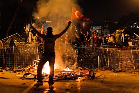Protesters Celebrate After Police Leave Istanbul Square