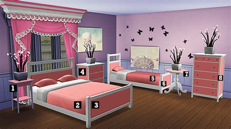 Verankas 2t4 Bedroom Recolours Sims 4 Studio Wooden Bed Frames
