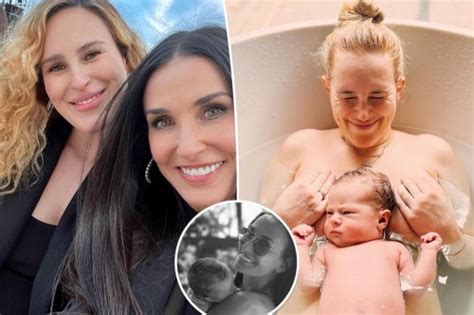 Demi Moore Celebrates Rumer Willis First Mothers Day In String Bikini