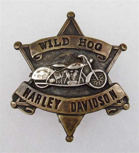 Harley Davidson Hd Motorcycle Wild Hog Badge Pin