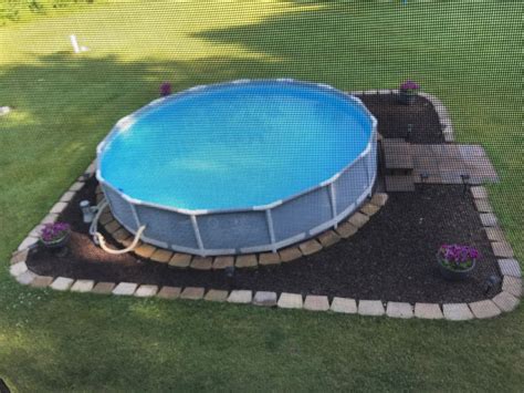 Intex Above Ground Pool Landscaping Above Ground Pool Landscaping