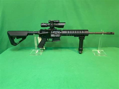 Ar Anderson Am 15 223 556mm Rifle W Case Scope Laser And Bipod