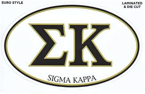 Stickers Sigma Kappa Euro Sticker Etsy Sorority And Fraternity