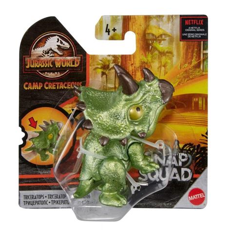 Buy Jurassic World Camp Cretaceous Snap Squad Triceratops Mini Figure Online At Best Price In
