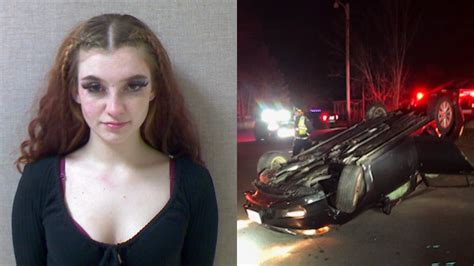 19 year old woman facing dwi charge after rollover crash in new hampshire parking lot boston