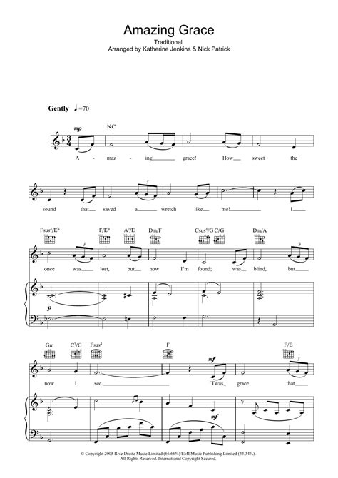 All instrumentations piano, vocal and guitar (230) piano solo (203) piano, voice (66) guitar notes and tablatures (62) guitar (52). Amazing Grace | Sheet Music Direct