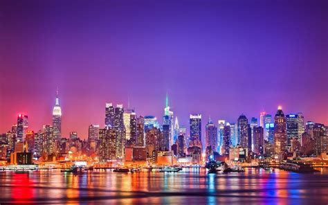 Download City Light At Night Wallpaper In High Resolution By
