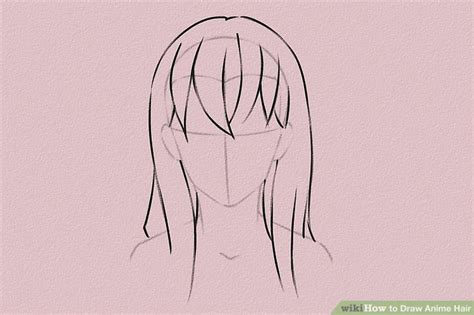 In manga or anime, you draw hair as a mass or a cloth. Female Anime Drawing at GetDrawings | Free download