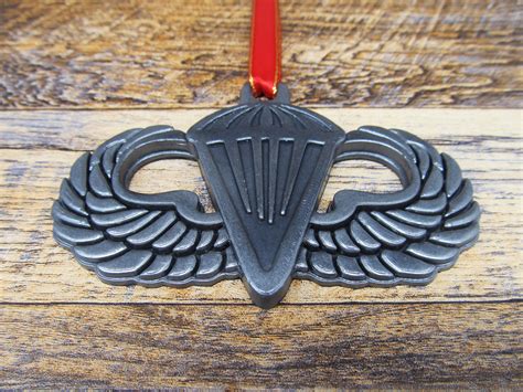 Airborne Basic Parachutist Badge Ornament Etsy
