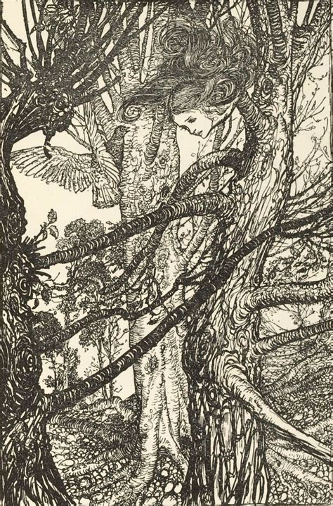 Tree Illustration Adventures In Wonderland Arthur Rackham