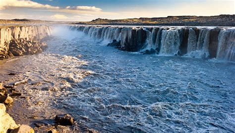 The Waterfall Selfoss In Iceland Stock Photos Pictures And Royalty Free