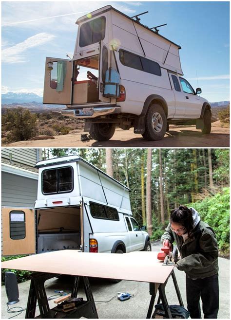 How much does it cost to build a truck camper? 5 DIY Camper Shell Plans To Build Your Own | Camper shells, Slide in truck campers, Homemade camper