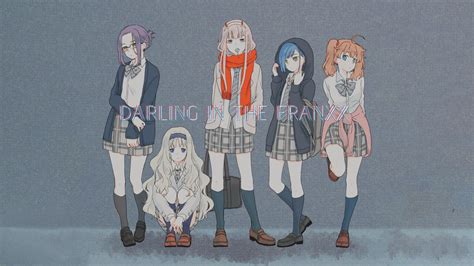 Zero two, hiro and ichigo wallpapers. Hintergrundbilder : Darling in the FranXX, Anime Mädchen ...
