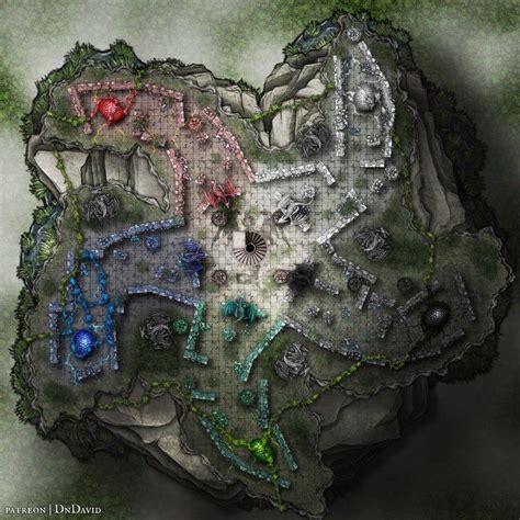 Ruined Temple Of Tiamat 40x40 Battlemaps Fantasy Town Fantasy Map